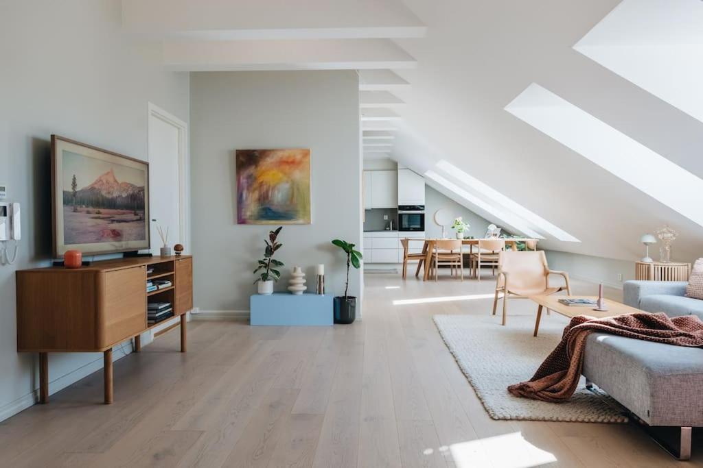 Beautiful Penthouse With An Ocean View In Bergen 아파트 외부 사진