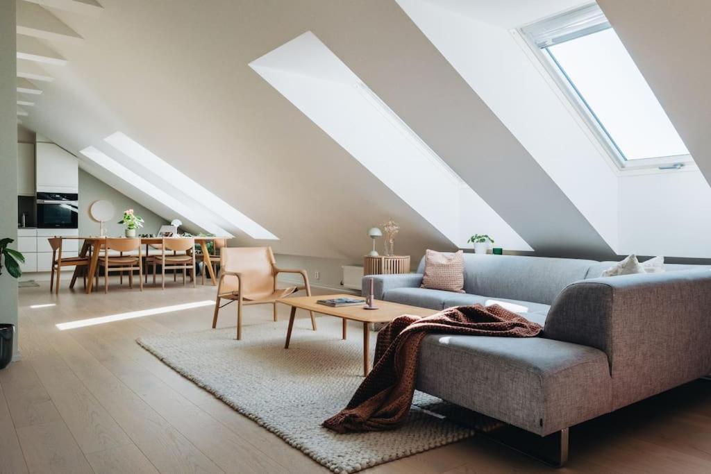 Beautiful Penthouse With An Ocean View In Bergen 아파트 외부 사진
