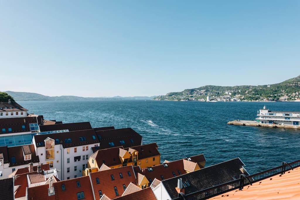 Beautiful Penthouse With An Ocean View In Bergen 아파트 외부 사진
